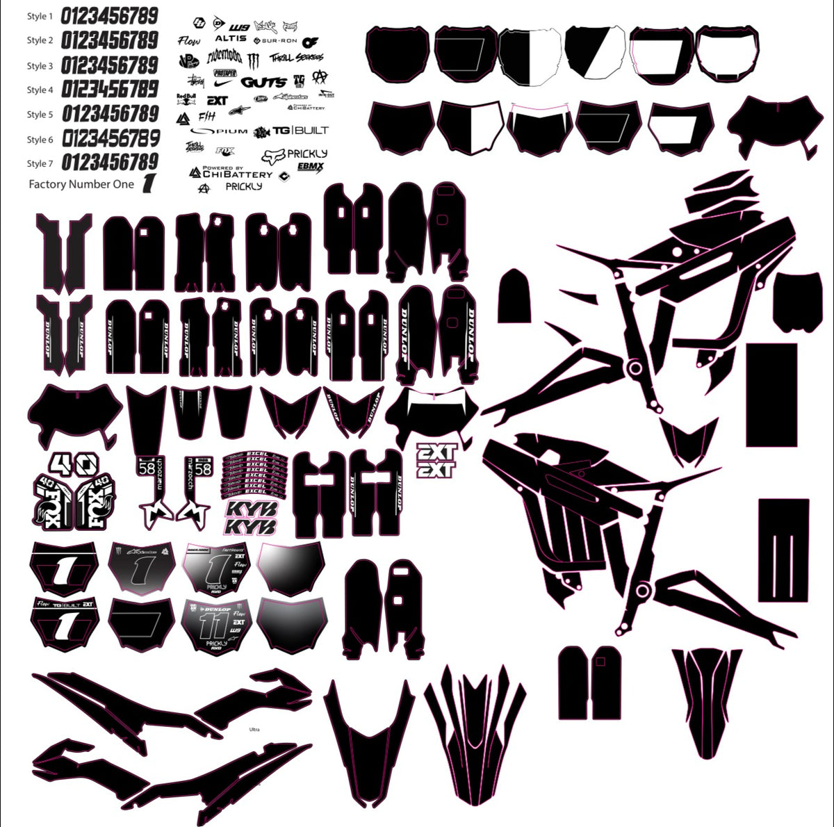 Decal Template Sheet